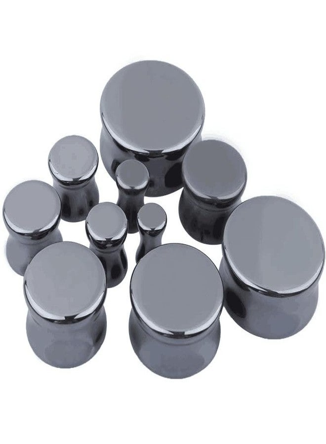 Decentraland 2 Pairs White And Black Organic Stone Plugs Ear Gauges Earrings Jewelry 22mm(7/8") - Image 5